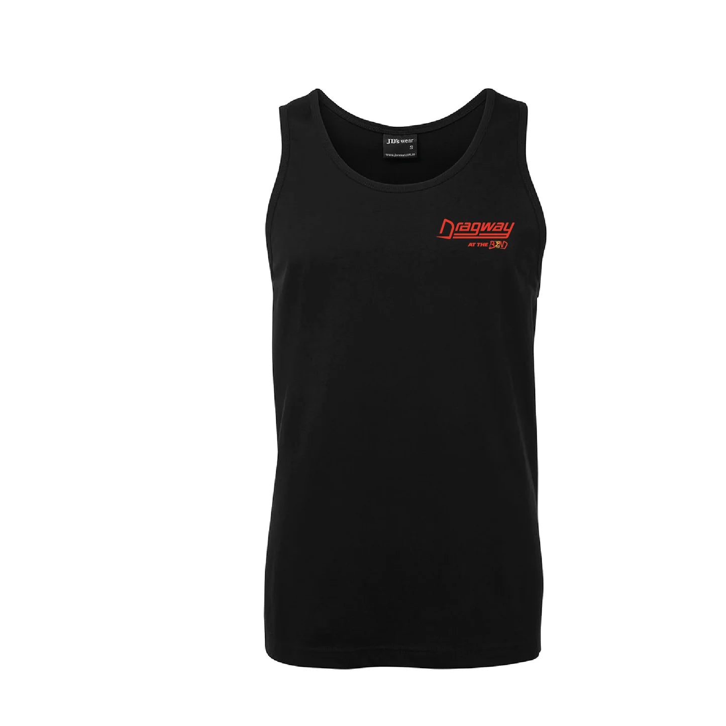 DRAGWAY - MENS SINGLET BLACK